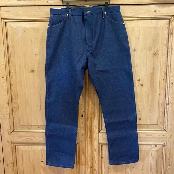 Wrangler Pro Rodeo Cowboy Cut Mens Jeans 42x32 Original Fit Blue Denim - Picture 1 of 9